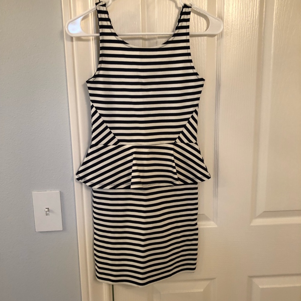 Topshop peplum dress